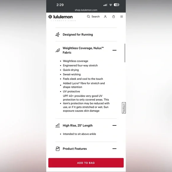 Lululemon Fast and Free High-Rise NWT - Picture 12 of 12